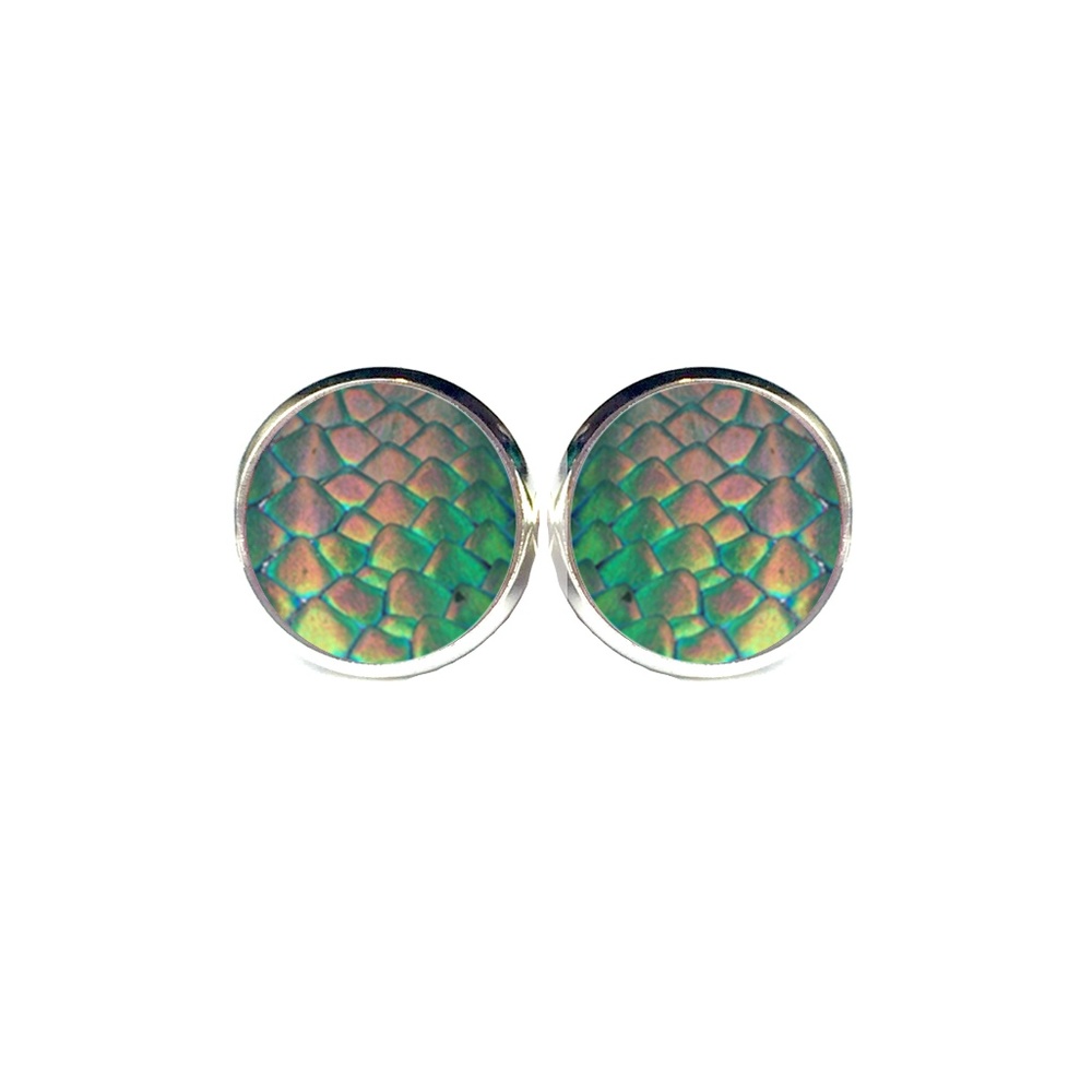 Dragon Scales Earrings - Mermaid